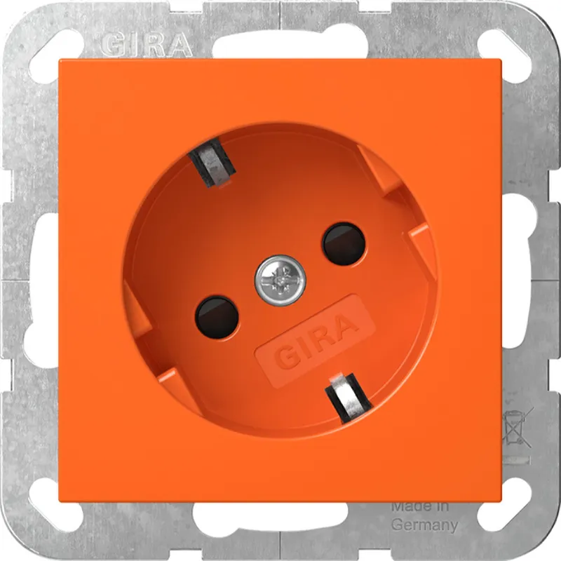 Gira SCHUKO 30° + SH ZSV System 55 Orange 4418109
