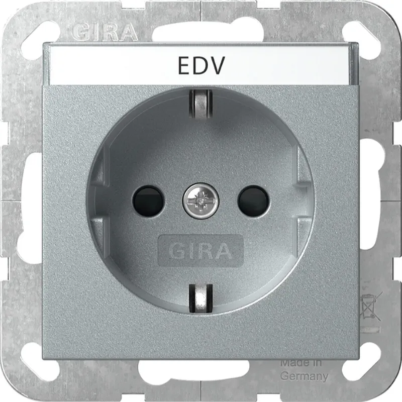 Gira SCHUKO BSF + SH System 55 F Alu 446226