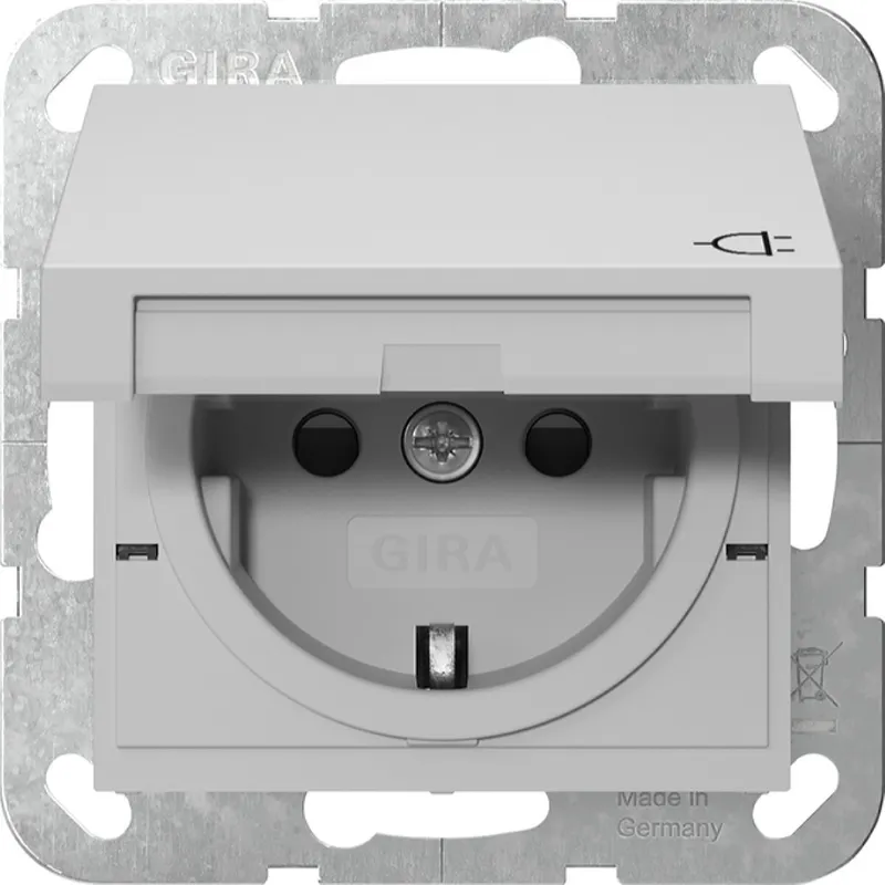 Gira SCHUKO KD + SH System 55 Grau m 4414015