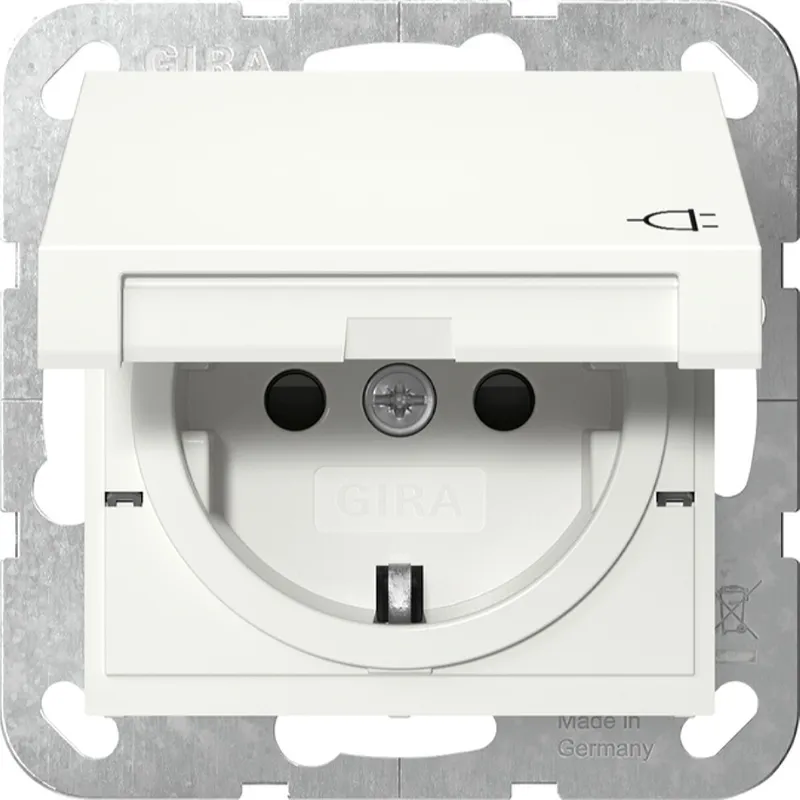 Gira SCHUKO KD + SH System 55 Reinweiß 441403