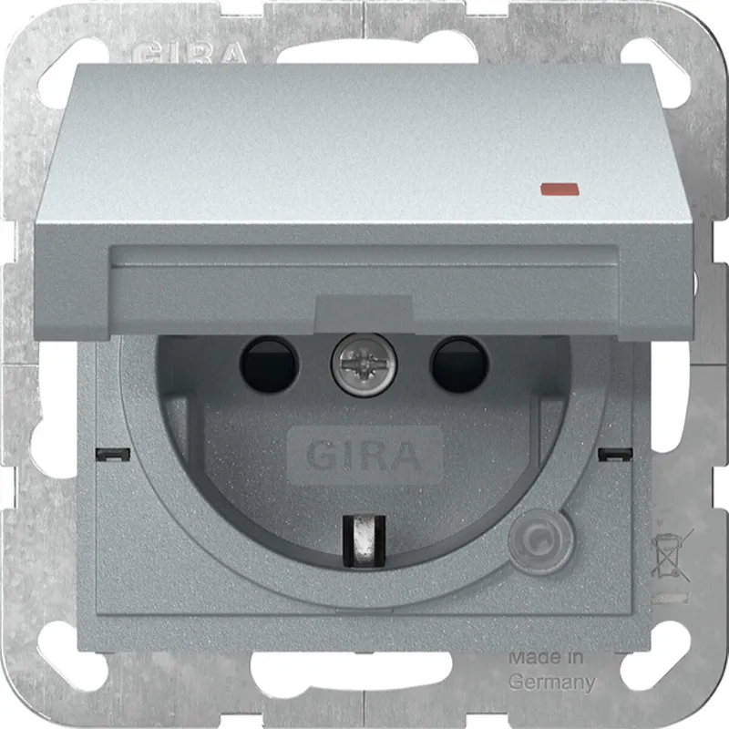 Gira SCHUKO KD Kontroll + SH System 55 F Alu 455226