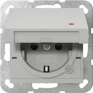 Gira SCHUKO KD Kontroll + SH System 55 Grau m 4552015