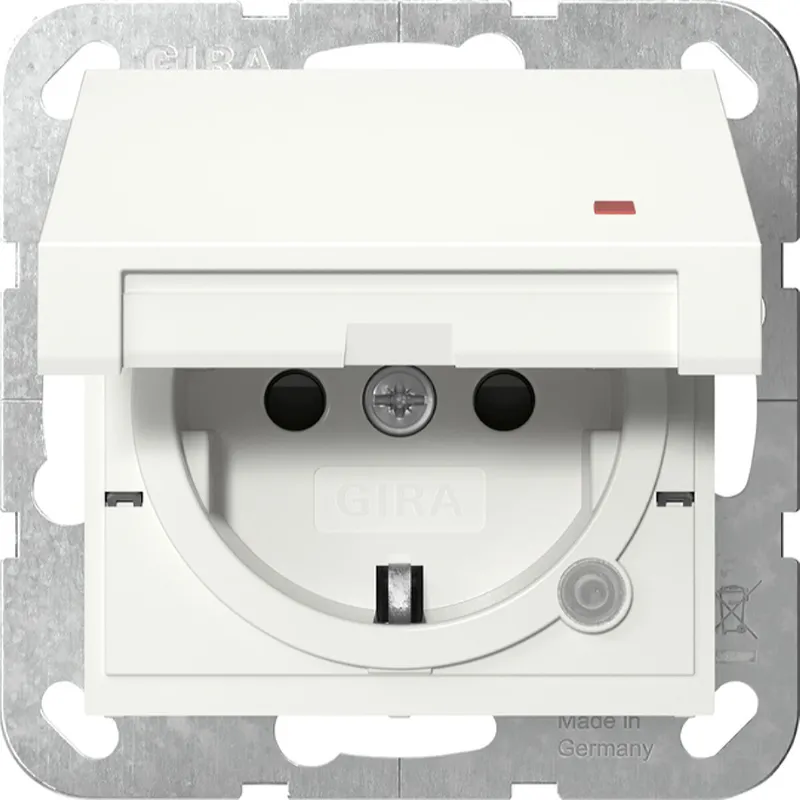 Gira SCHUKO KD Kontroll + SH System 55 Reinweiß 455203