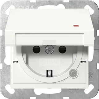 Gira SCHUKO KD Kontroll + SH System 55 Reinweiß 455203