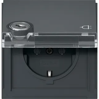 Gira SCHUKO KD Schloss gleich + BSF Gira TX_44 Anthrazit 456967