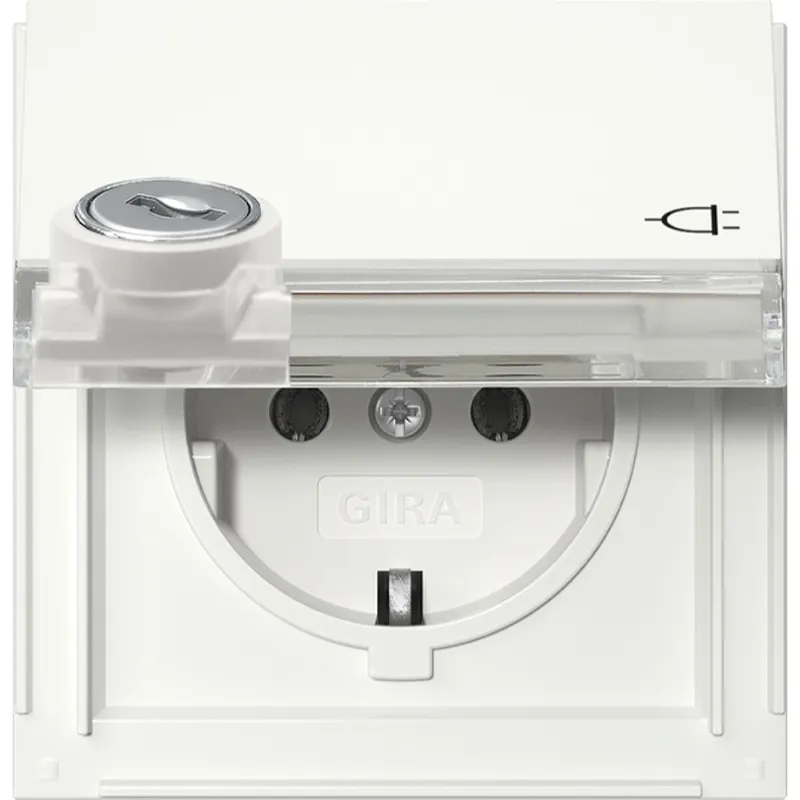 Gira SCHUKO KD Schloss sortiert + BSF Gira TX_44 Reinweiß 446766