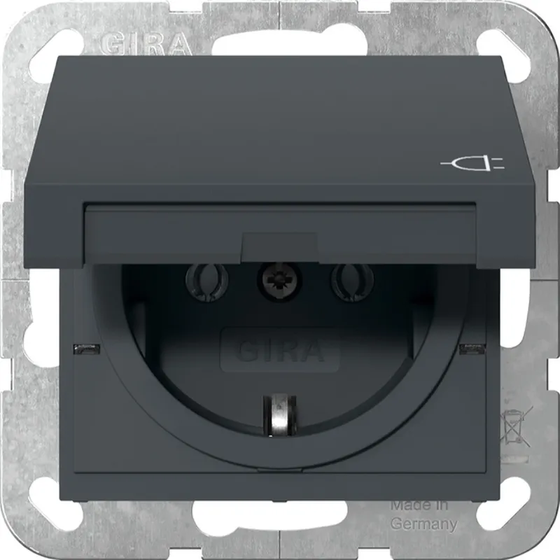 Gira SCHUKO KD System 55 Anthrazit 445428