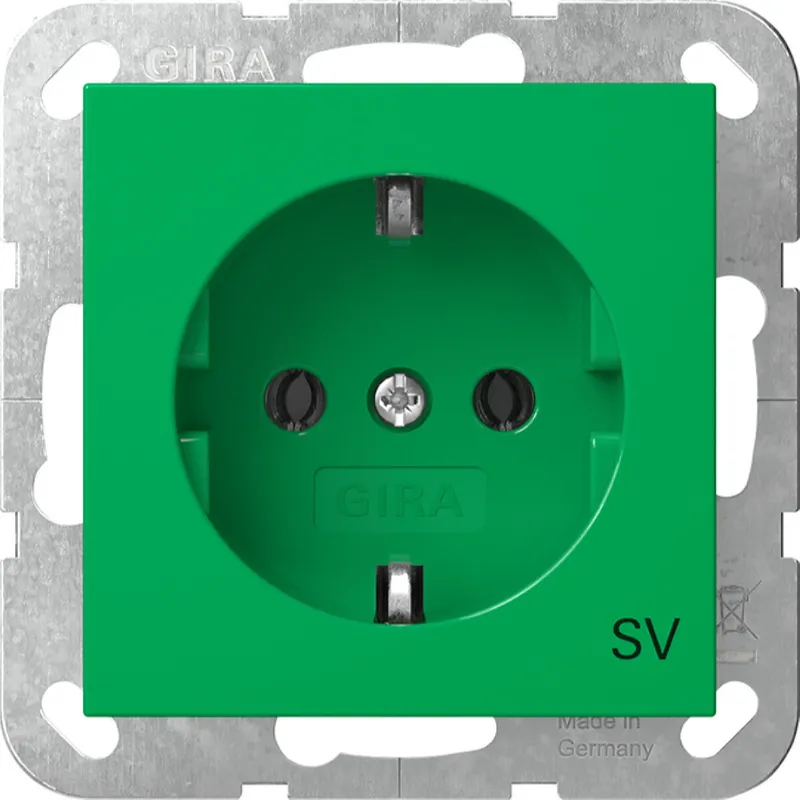 Gira SCHUKO SV System 55 Grün 4188107