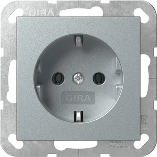 Gira SCHUKO System 55 F Alu 418826