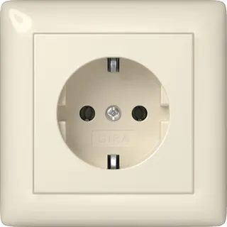 Gira SCHUKO Vollpl. Standard 55 Cremeweiß 444001