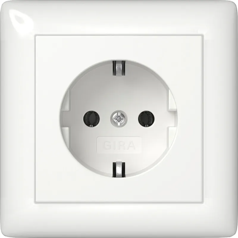 Gira SCHUKO Vollpl. Standard 55 Reinweiß 444003