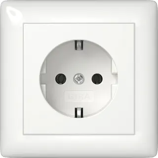 Gira SCHUKO Vollpl. Standard 55 Reinweiß 444003