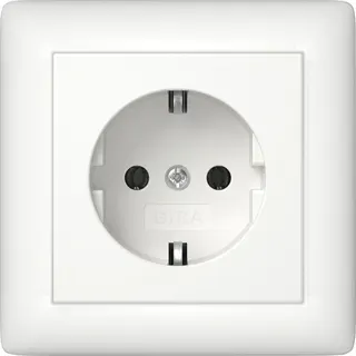 Gira SCHUKO Vollpl. Standard 55 Reinweiß m 444027