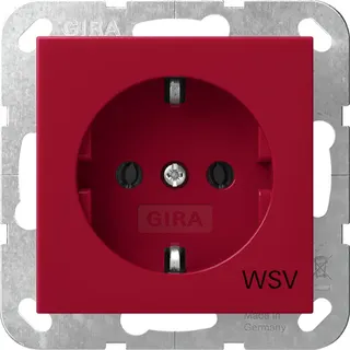 Gira SCHUKO WSV System 55 Rot 4188108
