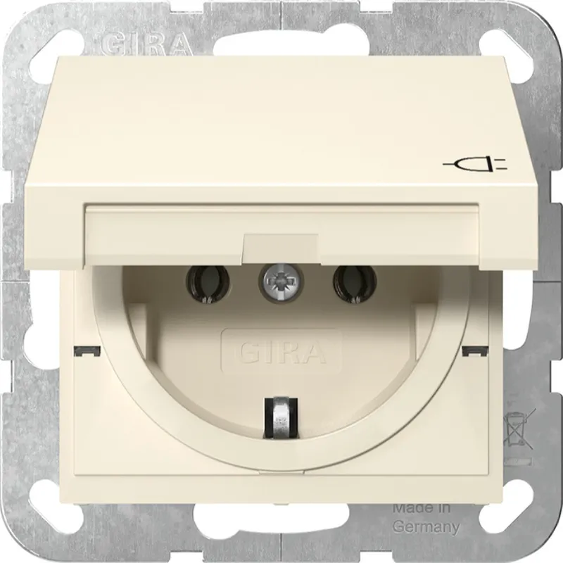 Gira SCHUKO KD System 55 Cremeweiß 445401