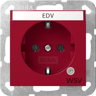 Gira SCHUKO Kontroll GN + BSF WSV System 55 Rot 4452108