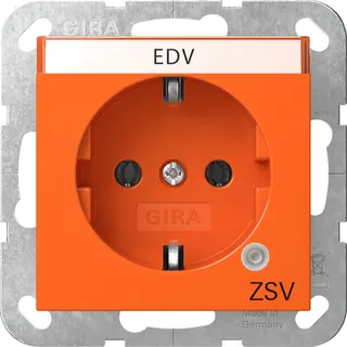 Gira SCHUKO Kontroll GN + BSF ZSV System 55 Orange 4452109
