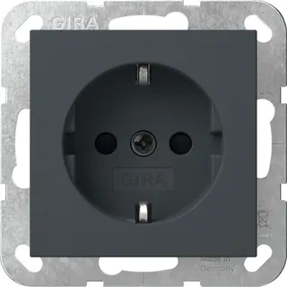 Gira SCHUKO LED-Leuchte + SH o.Kr. System 55 Anthrazit 475528