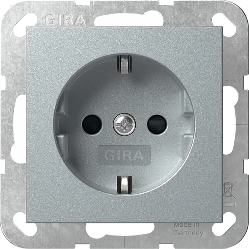 Gira SCHUKO SH System 55 F Alu 445326