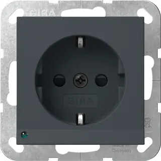 Gira SCHUKO LED-Leuchte + SH System 55 Anthrazit 417028