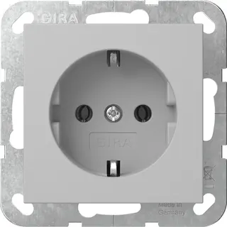 Gira SCHUKO o.Kr. System 55 Grau m 4466015