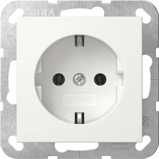 Gira SCHUKO o.Kr. System 55 Reinweiß 446603