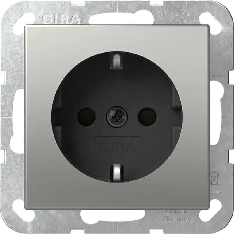 Gira SCHUKO SH System 55 Edelstahl 4453600