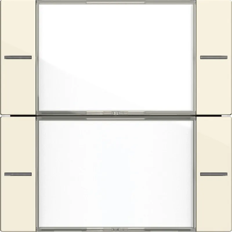 Gira Wippenset 2f BSF Tastsens.4 System 55 Klar/Cremeweiß 577201