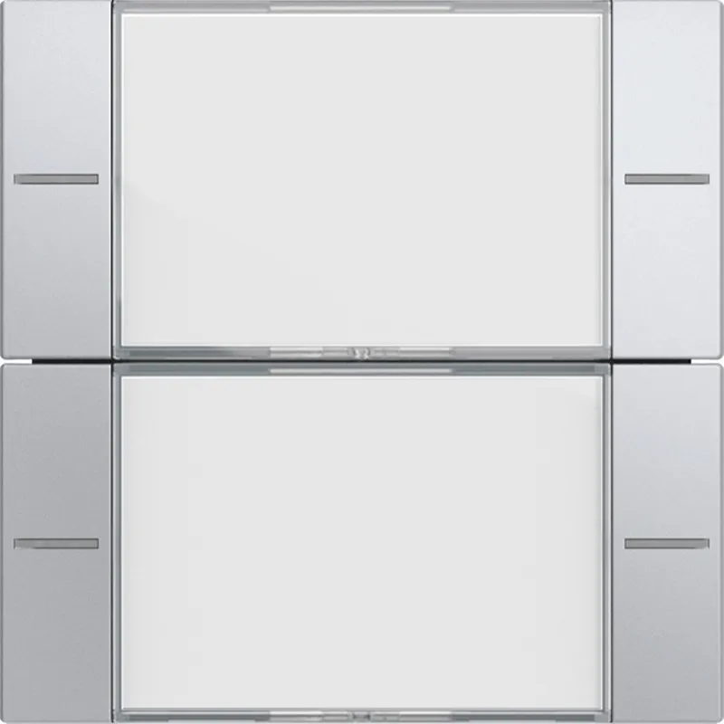 Gira Wippenset 2f BSF Tastsens.4 System 55 Klar/F Alu 577226