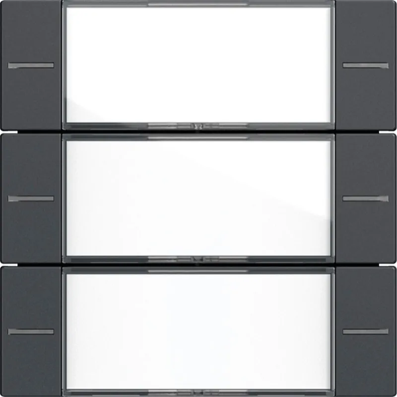 Gira Wippenset 3f BSF Tastsens.4 System 55 Klar/Anthrazit 577328