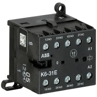 ABB Stotz-Kontakt Kleinhilfsschütz K6-31E-01 24V 40-450Hz