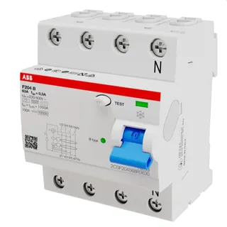 ABB Stotz-Kontakt FI-Schutzschalter F204B-63/0,3 4P B63A 300mA 3kA 4TE