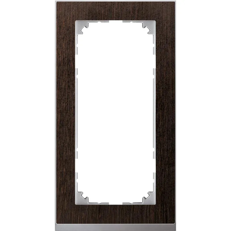 Merten Rahmen MEG4025-3671 2fach wenge/aluminium