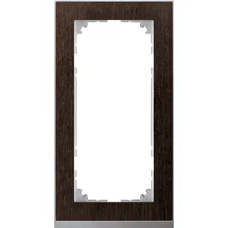Merten Rahmen MEG4025-3671 2fach wenge/aluminium