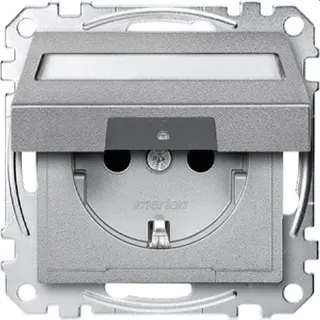 Merten Steckdose SCHUKO MEG2312-0460 aluminium System M