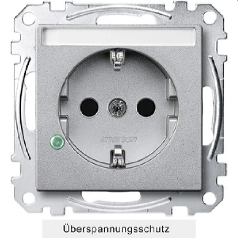 Merten Steckdose SCHUKO MEG2305-0460 aluminium System M