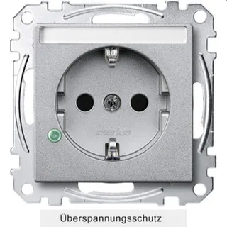 Merten Steckdose SCHUKO MEG2305-0460 aluminium System M