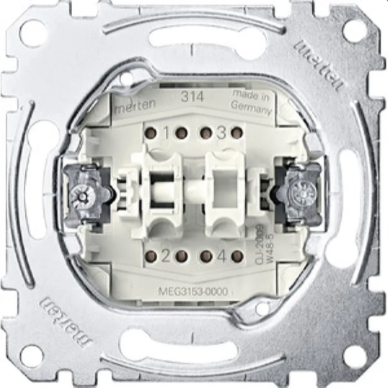 Merten Doppeltastereinsatz MEG3153-0000 1S1Ö 1polig 10A AC250V