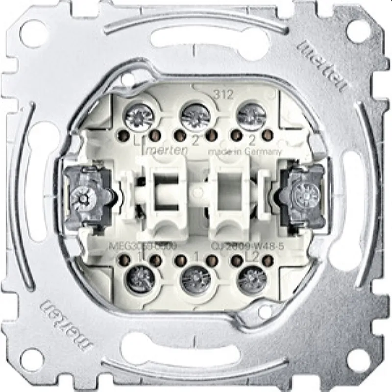 Merten Doppeltastereinsatz MEG3059-0000 2 Wechsel 1polig 10A AC250V