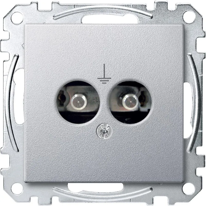 Merten Potentialausgleichssteckdoseneins. MEG2100-0460 aluminium System M