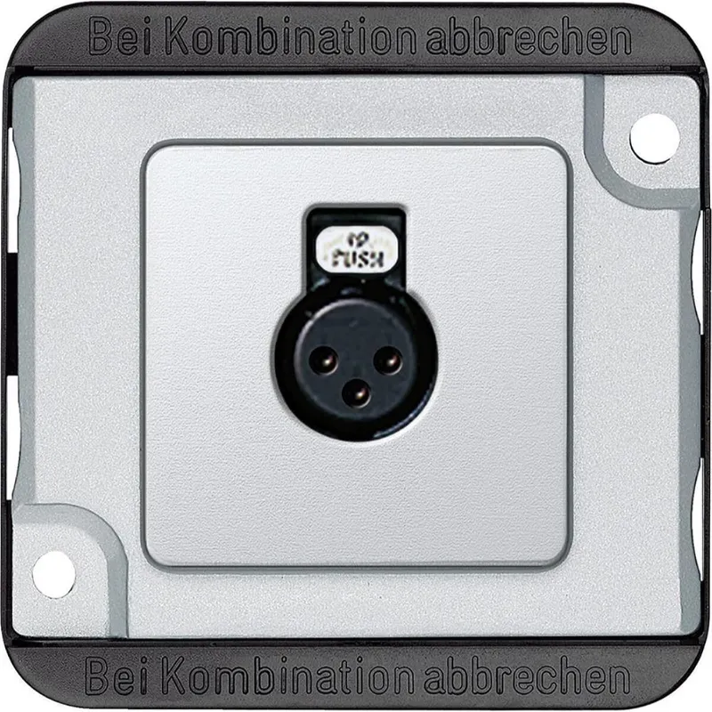 Merten Audio-Steckbuchse 460860 mattsilber PANZER