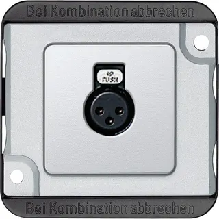 Merten Audio-Steckbuchse 460860 mattsilber PANZER