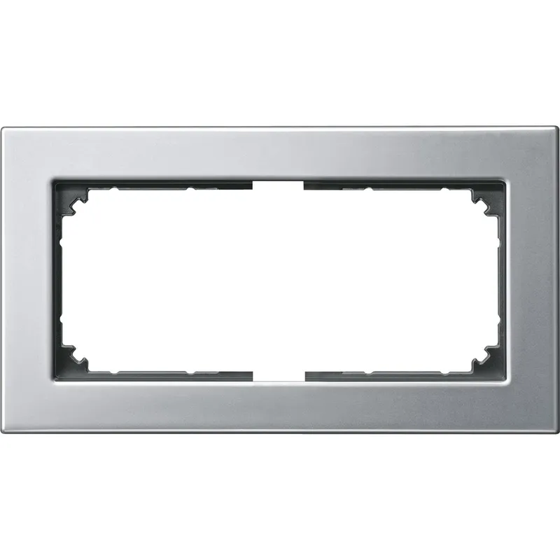 Merten Metallrahmen 475860 2fach platinsilber