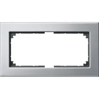 Merten Metallrahmen 475860 2fach platinsilber
