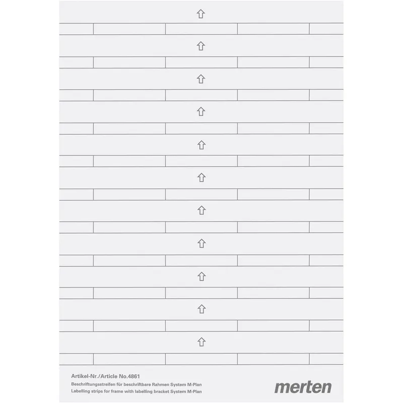 Merten Beschriftungsstreifen 486100 polarweiss/silber