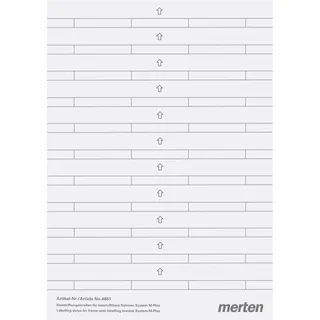 Merten Beschriftungsstreifen 486100 polarweiss/silber