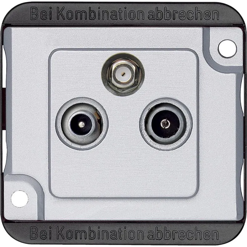 Merten SAT-Antennendose 259160 3fach mattsilber