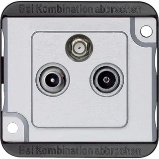 Merten SAT-Antennendose 259160 3fach mattsilber