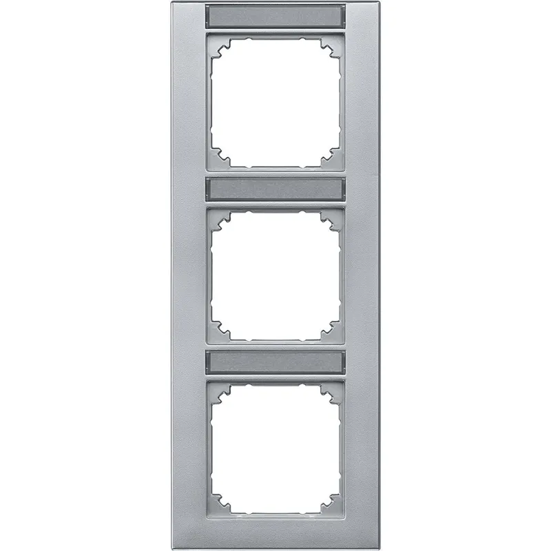 Merten Rahmen 476360 3fach senkrecht aluminium M-PLAN