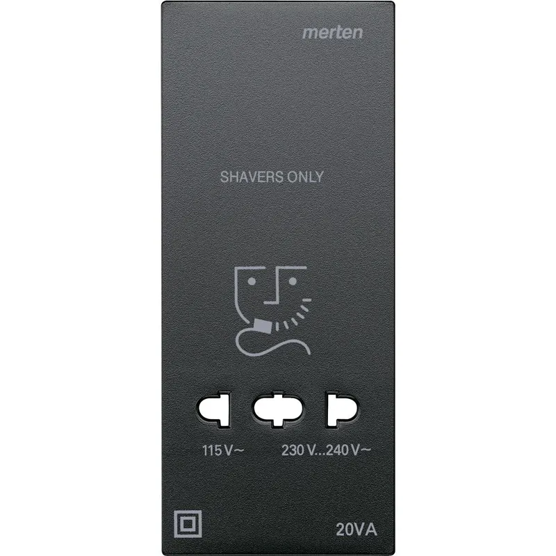 Merten Zentralplatte 213514 anthrazit System M
